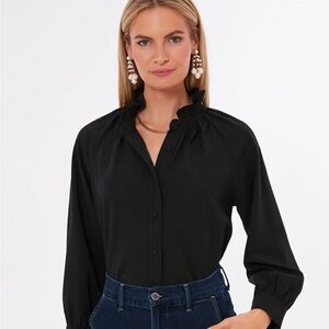Tuckernuck (Pomander Place) Black Harlee Blouse. NWOT.